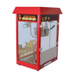מכונת פופקורן תעשיתית אדומה 560/417/760 מ"מ